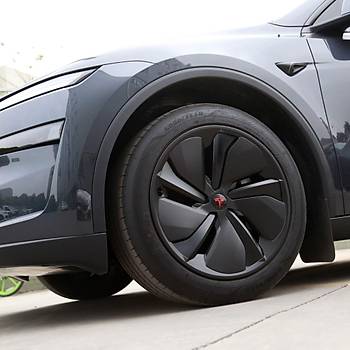 Tesla  Juniper MIRAGE Jant Kapa�� Seti 19 �n�, Mat Siyah Renk