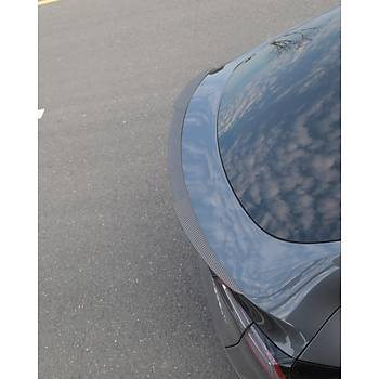 Tesla Model Y Arka Tampon nce Spor Tip Spoyleri Mat Karbon, Siyah Renk