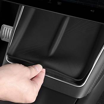 Tesla Juniper Yumuak Silikon Telefon arj Pedi, Siyah Renk