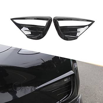 Tesla Model Y n Sis Lambas Ka Upgrade Geni Tip, 2 Adet Set Olarak, Parlak Siyah