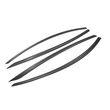 Tesla Model Y Cam R�zgarl���, 4 Adet Set Olarak, Mat Siyah Renk