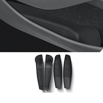 Tesla Juniper Kapya Taklan Geni Dzenleyici 4'l Set, Siyah Renk