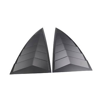 Tesla Model Y Yan Kelebek Cam Kapa , 2 Adet Set Olarak, Mat Siyah