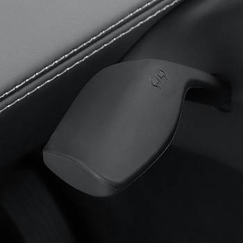 Tesla Juniper Direksiyon Sinyal Kontrol Kolu Silikon Koruyucu Kapa, Siyah Renk