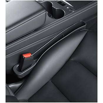 Tesla Model Y / Model 3 Kap Kenar in Bardaklk ve Dzenleyici, 2 Adet Set Olarak, Siyah Renk