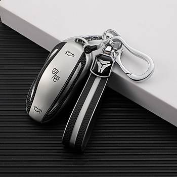 Tesla Model Y / Model 3 Anahtarlk ve Anahtar  Muhafaza Kab, Gm Renk