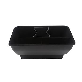 Tesla Model Y Arka Koltuklarn Ortasna Taklan Blmeli Dzenleyici Kutu, Tek Kat Kaymaz Yzey Kaplama, Siyah Renk