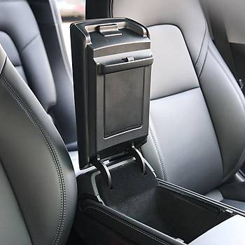 Tesla Model Y/Model 3 Kol Dayama Kapak ��i D�zenleyici, Siyah ve Gri Renk Se�ene�i  �le