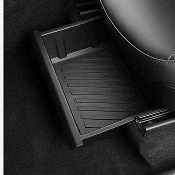 Tesla Model Y n Koltuklar Altna Taklan Saklama Alan , 2 Adet Set Olarak, Siyah Renk