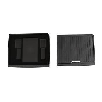 Tesla Juniper n Koltuk Arkasna Taklan Kapakl Saklama Alan, Siyah Renk