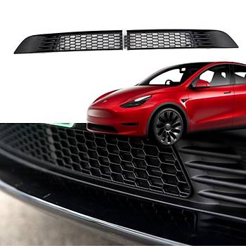 Tesla Model Y n Tampon Ortasna Taklan Izgara, Mat Siyah Renk