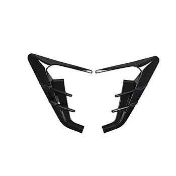 Tesla Juniper Yan Kamera ereve Kapa, HW4.0, 2 Adet Set Olarak, Parlak Siyah Renk