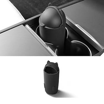 Tesla Juniper  Orta Konsola Taklan Sevimli Silikon p Kutusu , Siyah Renk