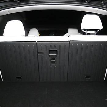 Tesla Juniper Arka Koltuk Kau�uk Paspas� Seti , �izgili Desenli, Siyah Renk