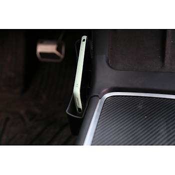 Tesla Model Y / Model 3 Orta Konsol Entegre ift Tarafl Dzenleyici, Siyah, Gri ve Beyaz Renk Seenei le