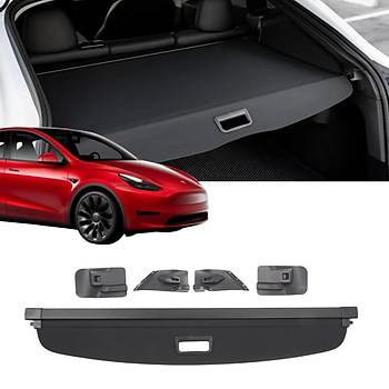 Tesla Model Y Arka Bagaj Kapa Perdesi, Siyah Renk