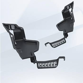 Tesla Model Y n Kaput i Su Klavuz Kanal, 2 Adet Set Olarak, Siyah Renk