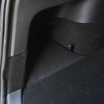 Tesla Model Y Arka Bagaj Sa ve Sol Kaymaz Yzeye Sahip Kapakl Saklama Kutular, 2 adet Set Olarak, Siyah Renk