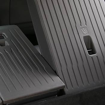 Tesla Juniper Arka Koltuk Kauuk Paspas Seti , izgili Desenli, Siyah Renk