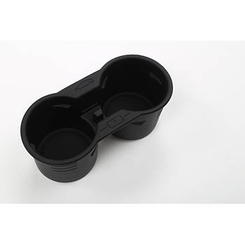 Tesla Model Y / Model 3 Orta Konsol Silikon Bardak Tutucu Siyah ve Gri Renk Seenei le