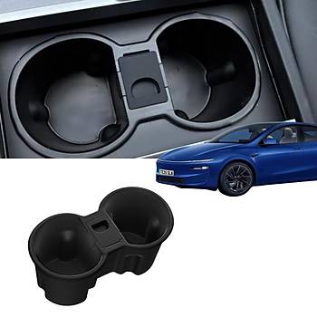 Tesla Juniper Orta Konsol Silikon Kllkl Bardak Tutucu, Siyah Renk