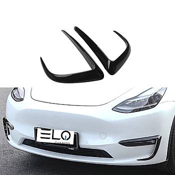 Tesla Model Y n Sis Lambas Ka, 2 Adet Set Olarak, Parlak Siyah