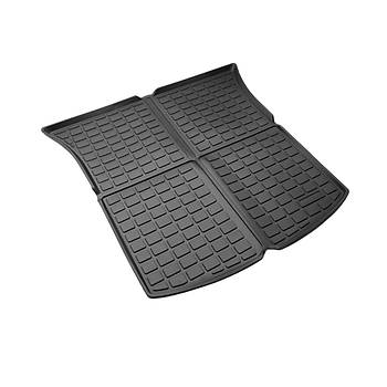 Tesla Model Y  Arka Bagaj Havuzlu Kauuk Paspas, st Ksm, Kabartma Desenli, Siyah Renk