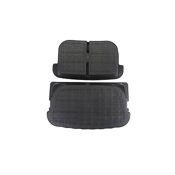 Tesla Model Y Arka Bagaj Dzenleyici, Tm Yzey  Su Geirmez, 2 Adet Set, Siyah