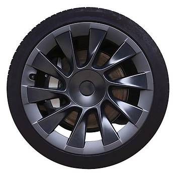 Tesla Model Y INTEGRATED Jant Kapa Koruma Halka Seti 20 n, Mat Siyah