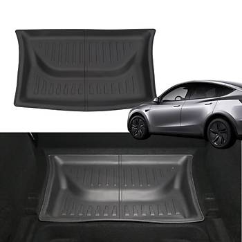 Tesla Juniper Arka Bagaj i Havuzlu Kauuk Paspas, Siyah Renk