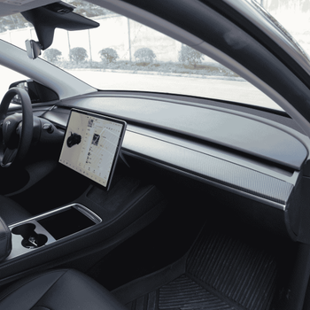 Tesla Model Y / Model 3 n Gs Dekoratif Mat Siyah Karbon Kaplama,  Tek Para