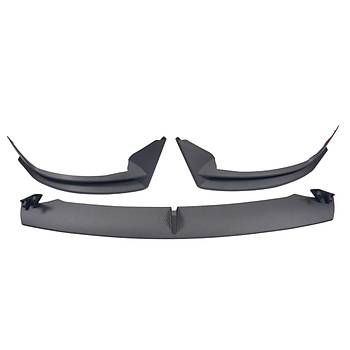 Tesla Model Y n Tampon Alt Spoyler, 3 Para Set Olarak, Mat Karbon Siyah Renk