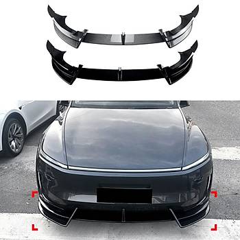 Tesla Juniper  n Tampon Tek Para Alt Spoyler,  Parlak Karbon Siyah Renk