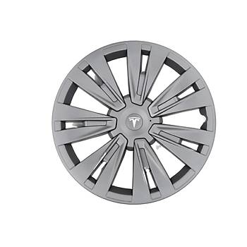 Tesla Model Y X PLAID Jant Kapa�� Seti 19 �n�, Gri (4 Adet Set Olarak Sat�lmaktad�r.)