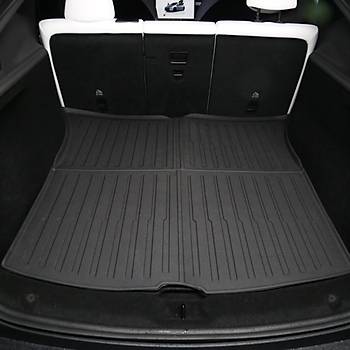 Tesla Juniper Arka Bagaj Havuzlu Kauuk Paspas, st Ksm, Siyah Renk Seenei le