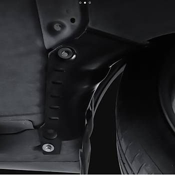 Tesla Model Y Soutma Borusu in Alt Koruma Plaka Seti, (Delmek Gerekmeyen Montaj)