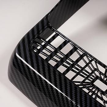 Tesla Juniper Arka Klima Ekran Koruyucu erevesi Karbon Kaplama, Parlak Siyah Renk