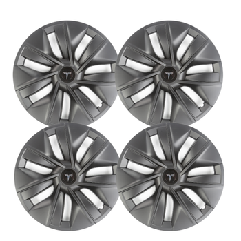 Tesla Model Y SURGE Jant Kapa Seti 19 n, Mat Siyah Renk (4 Adet Set Olarak Satlmaktadr.)