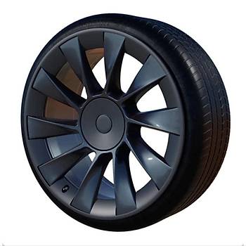 Tesla Model Y Sekmanl� BLAZE Jant Kapa�� Seti 20 �n�, Mat Siyah