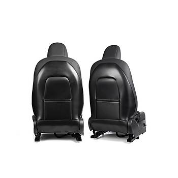 Tesla Model Y / Model 3 n Koltuk Arkas Koruyucu Kaplama Sa ve Sol, 2 Adet Set Olarak, Karbon Renk