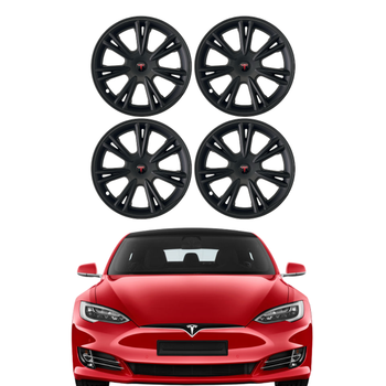 Tesla Model Y AERO Jant Kapa Seti 19 n, Mat Siyah Renk (4 Adet Set Olarak Satlmaktadr.)