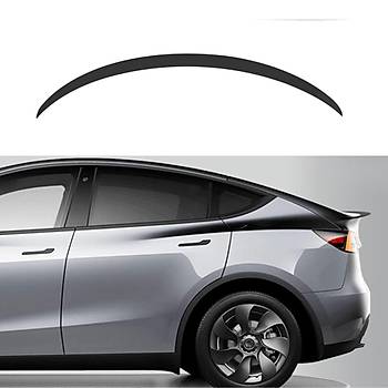 Tesla Model Y Arka Tampon Orijinal Tip Spoyleri Parlak Siyah Renk
