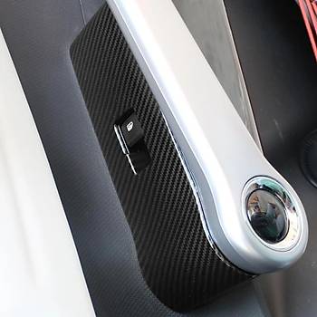 BYD Atto 3 n ve Arka Kaplar Cam Ama Modl erevesi, 4 Adet Set Olarak, ABS Karbon Kaplama, Siyah