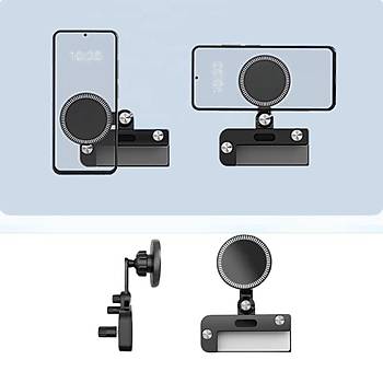 Tesla Model Y / Model 3 Ekran stne Taklan  Magsafe Telefon Tutucu, Mknatsl Siyah Renk