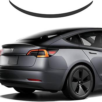 Tesla Model Y Arka Tampon Orijinal Tip Spoyleri Parlak Siyah Renk