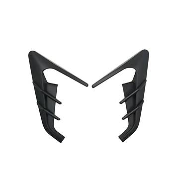 Tesla Juniper Yan Kamera ereve Kapa, HW4.0, 2 Adet Set Olarak, Mat Siyah Renk