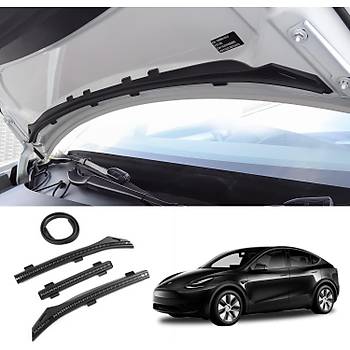 Tesla Model Y Kaput i Su Geirmez Kaplama Seti, 3 Adet Set Olarak, Mat Siyah