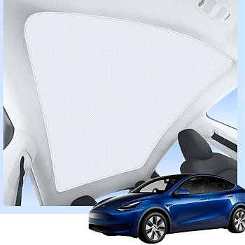 Tesla Juniper Komple Tavan Perdesi, Elektrostatik Tek Para Gnelik, Bej