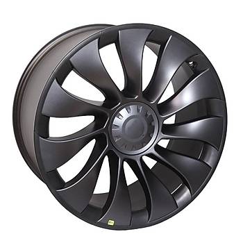 Tesla Model Y Sekmanl BLAZE Jant Kapa Seti 21 n, Mat Siyah Renk