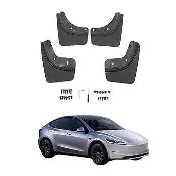 Tesla Juniper n ve Arka Paalk Orijinal Model , 4 Adet Set Olarak, Siyah Renk